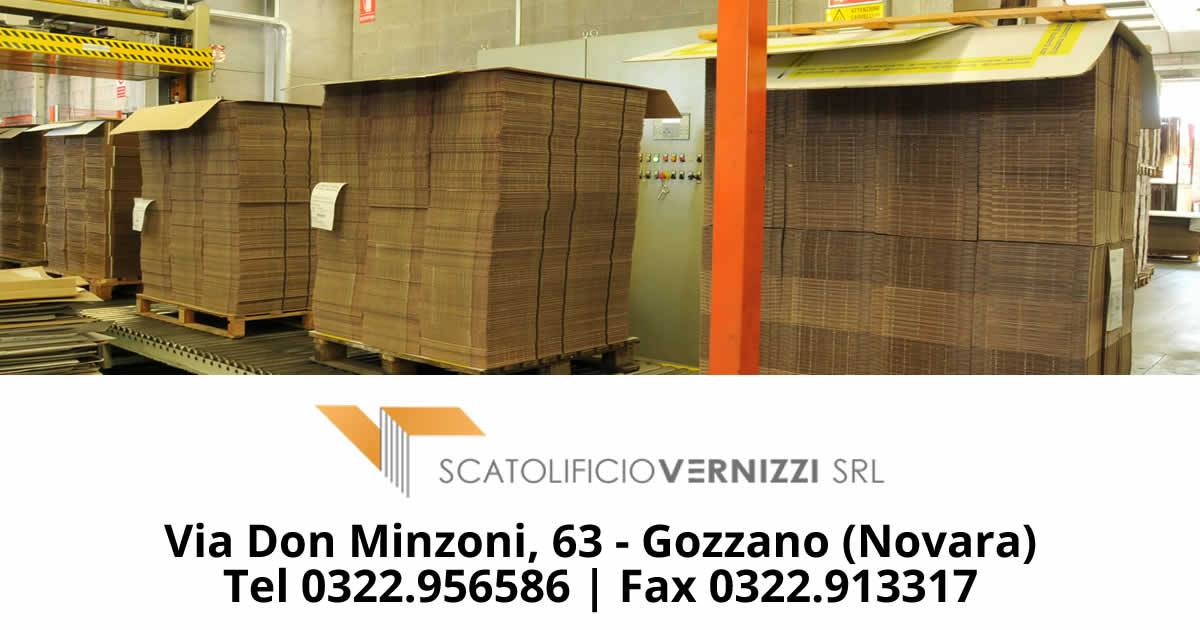 Scatolificio Vernizzi: stampa flexografica su cartone ondulato